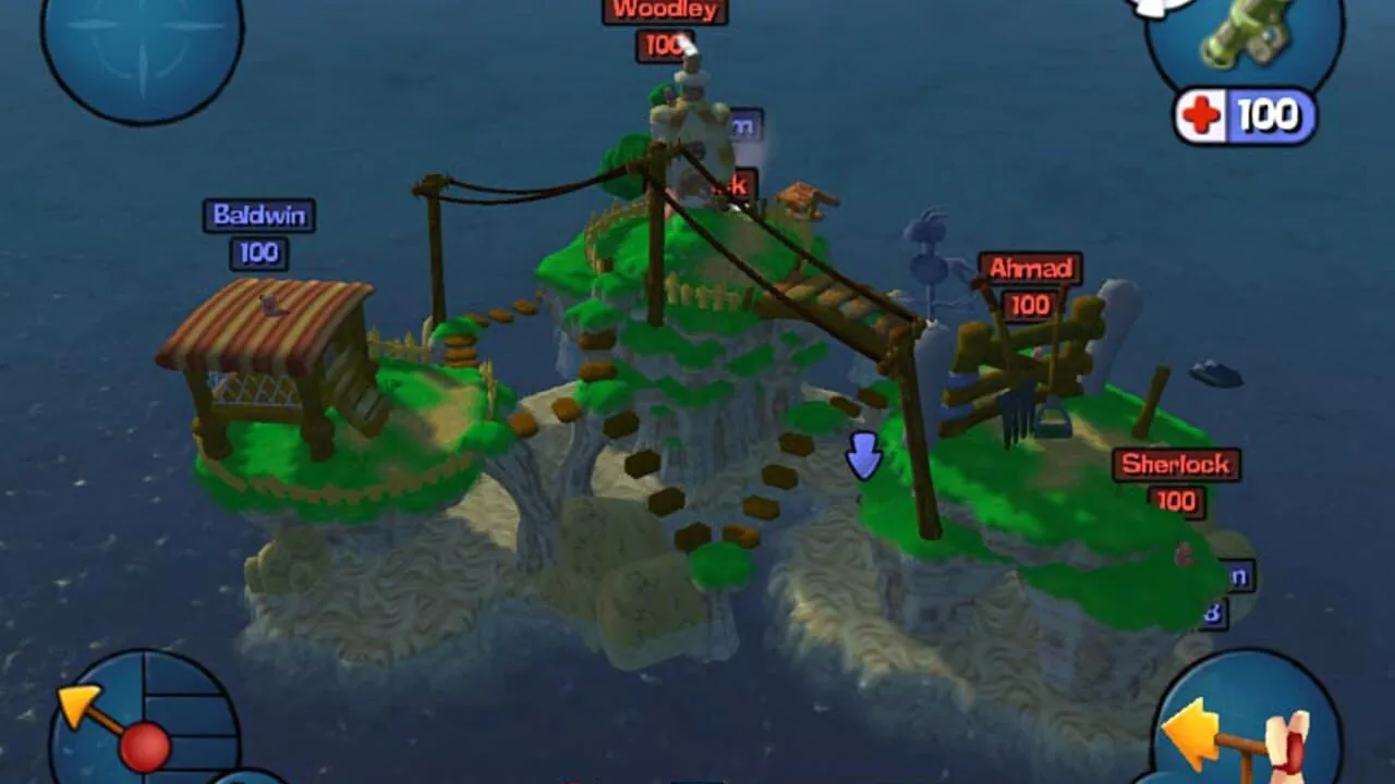 Worms 3D gameplay on PlayStation 2