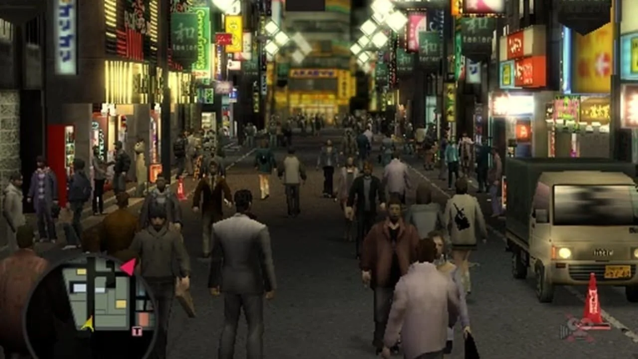 Yakuza gameplay on PlayStation 2