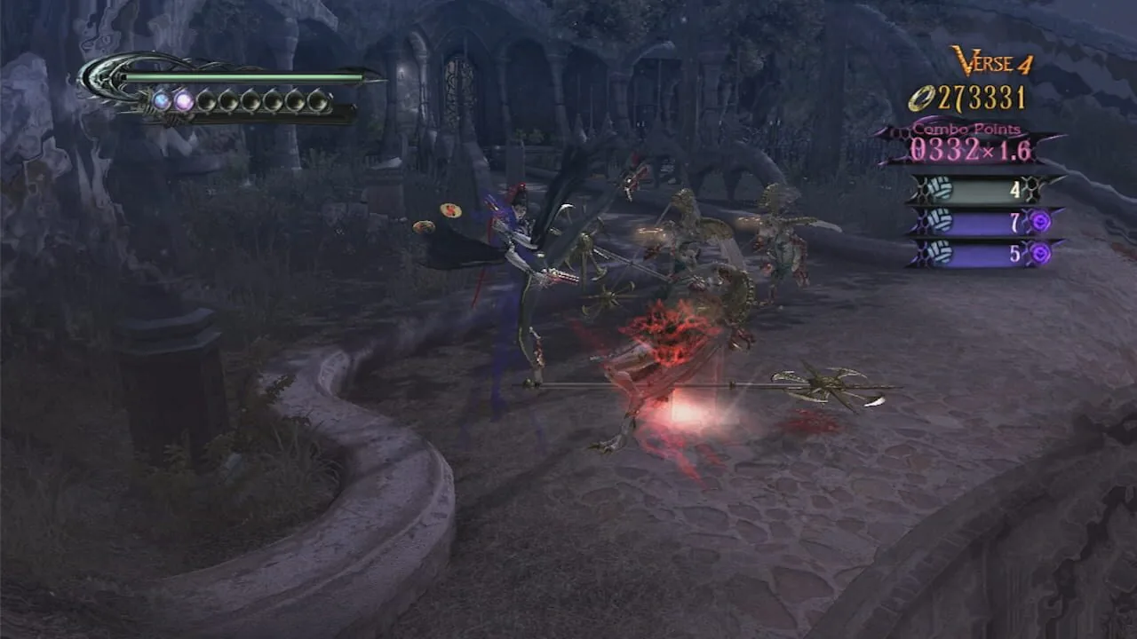 Bayonetta gameplay on PlayStation 3