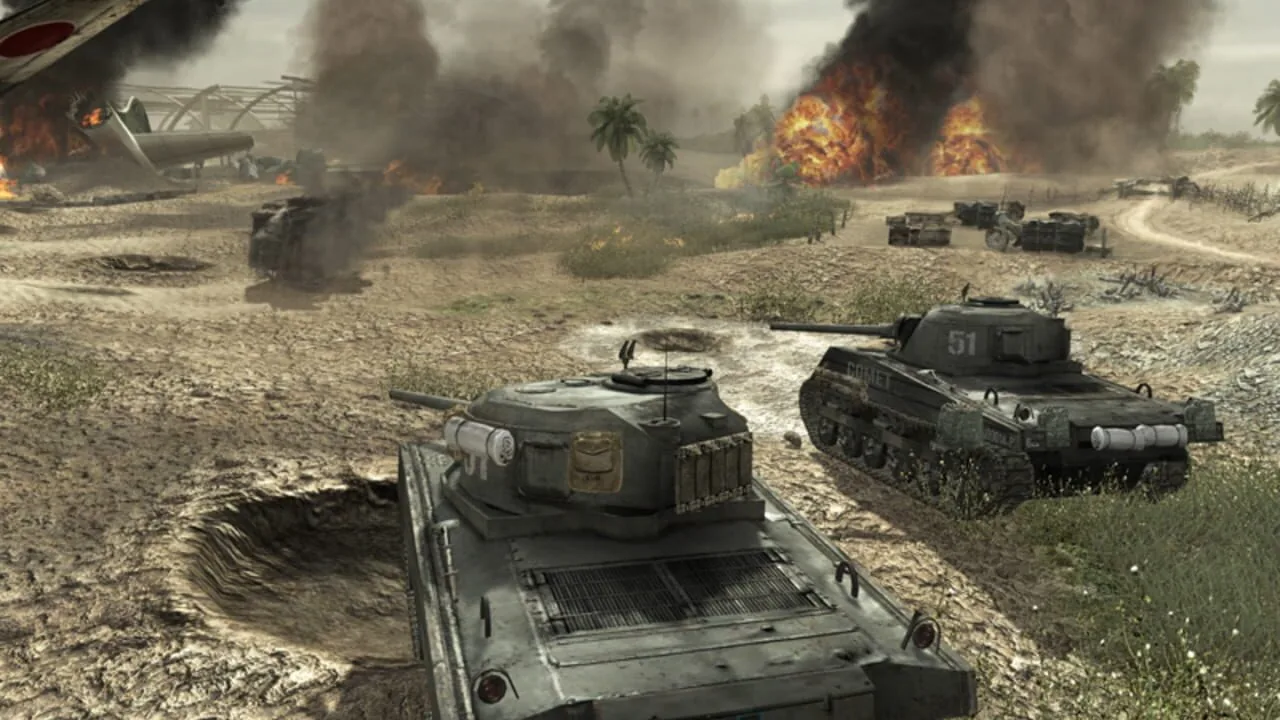 Call of Duty: World at War gameplay on PlayStation 3