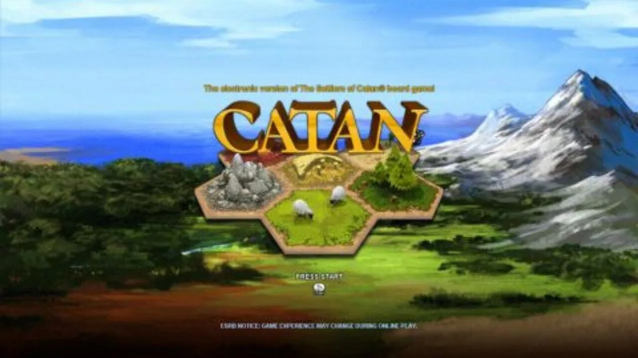 Catan gameplay on PlayStation 3
