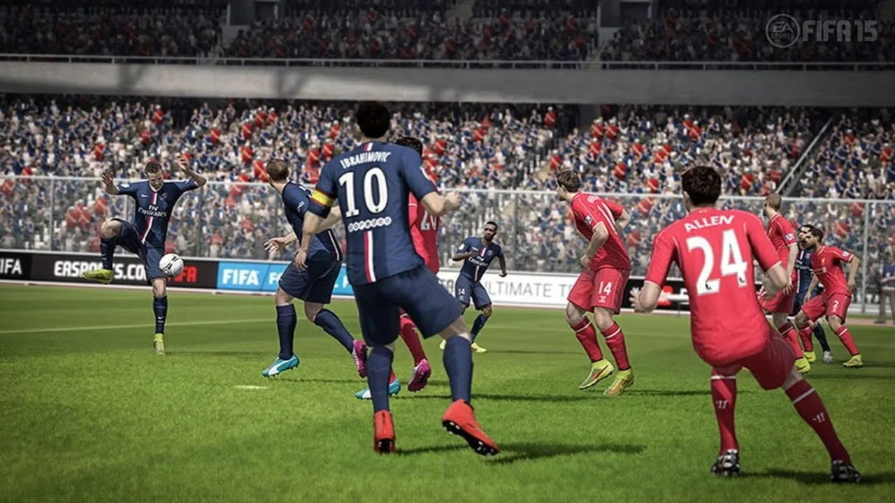 FIFA 15 gameplay on PlayStation 3