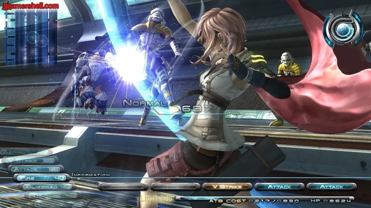 Final Fantasy XIII gameplay on PlayStation 3