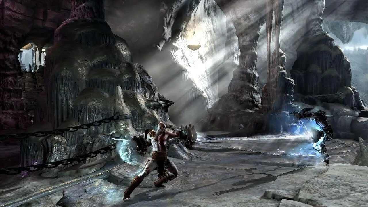 God of War III gameplay on PlayStation 3