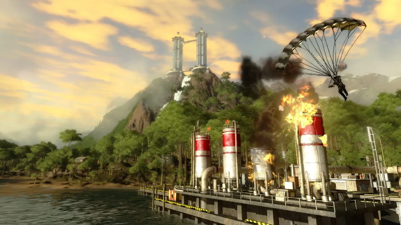 Just Cause 2 gameplay on PlayStation 3
