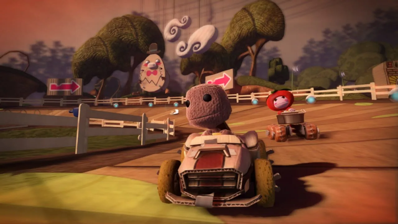 LittleBigPlanet Karting gameplay on PlayStation 3