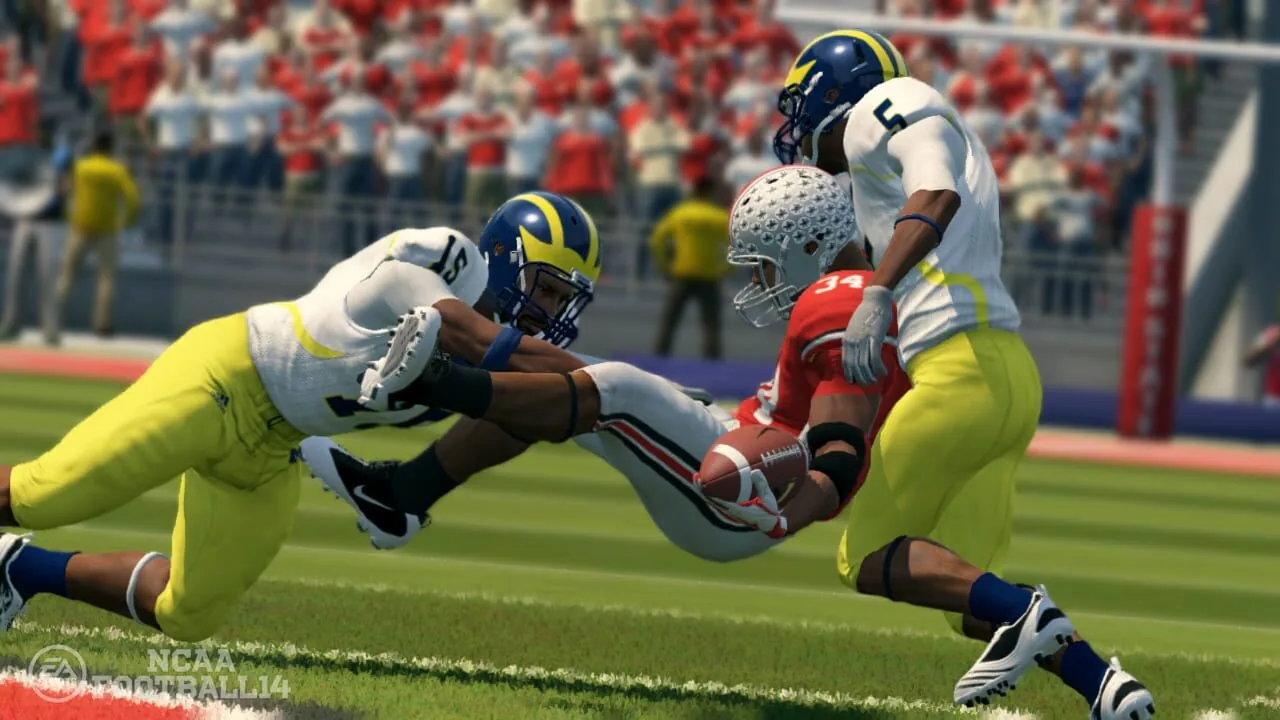 NCAA Football 14 gameplay on PlayStation 3