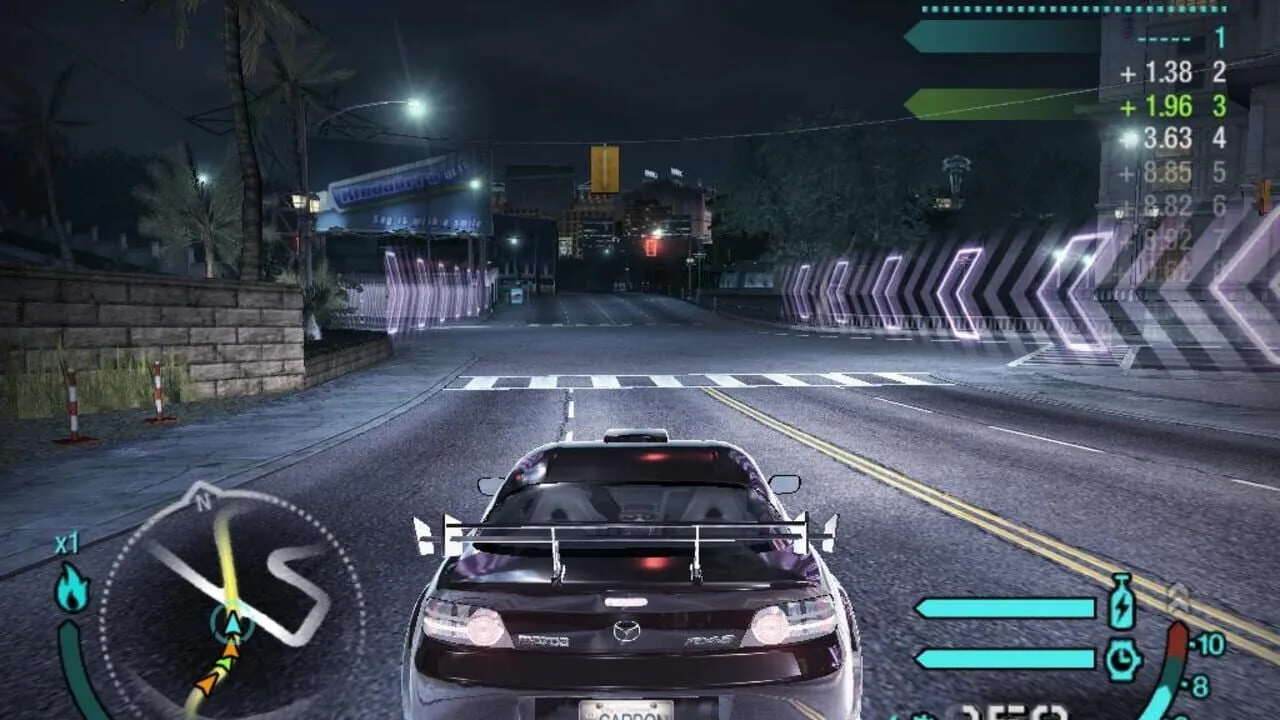 Need for Speed: Carbon gameplay on PlayStation 3