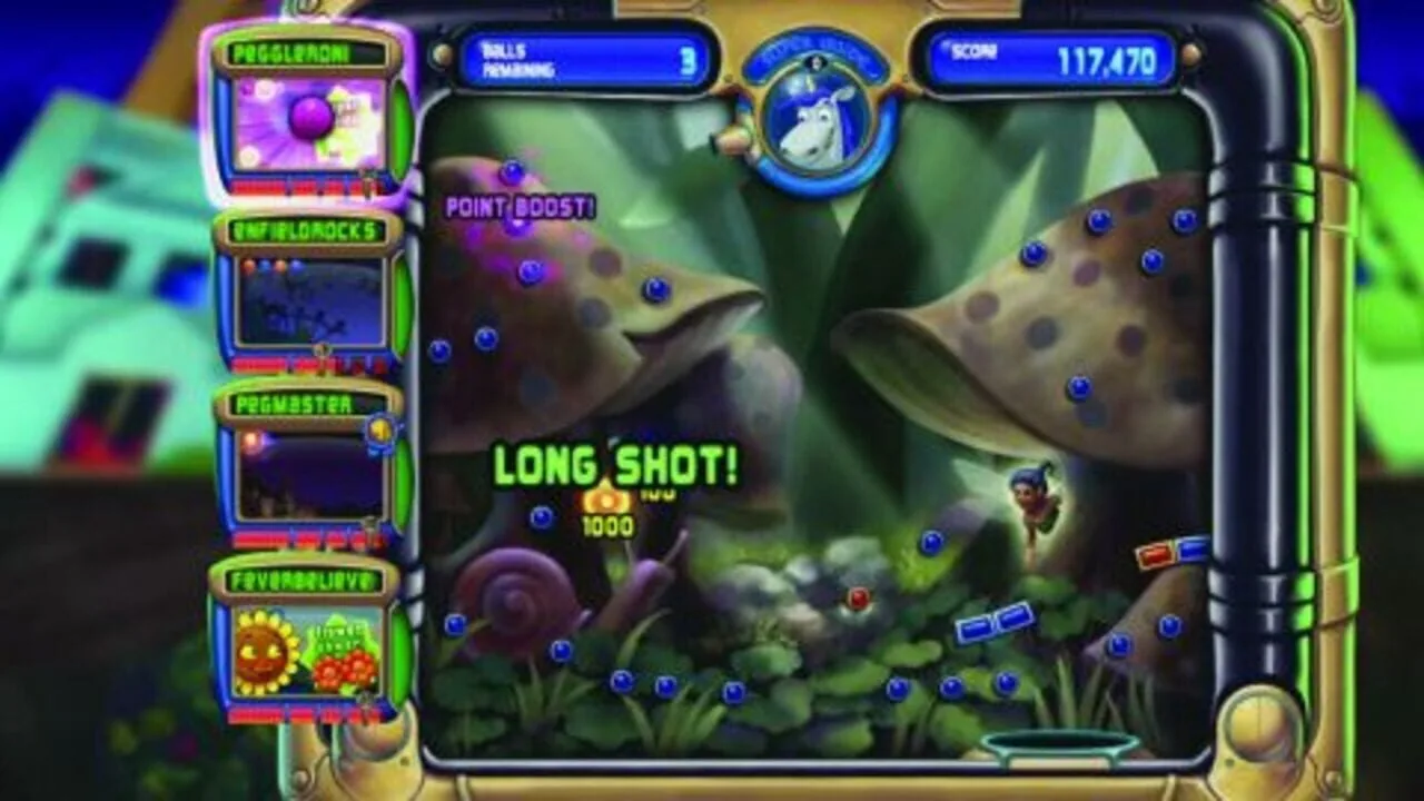 Peggle gameplay on PlayStation 3