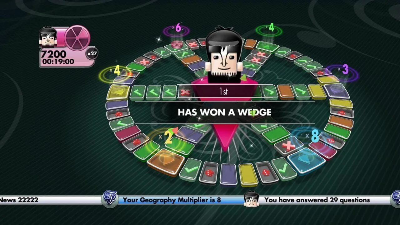 Trivial Pursuit gameplay on PlayStation 3