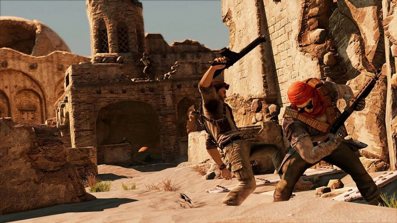 Uncharted 3: Drake's Deception gameplay on PlayStation 3