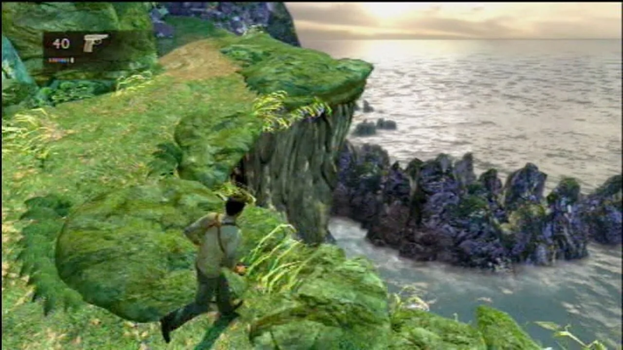 Uncharted: Drake's Fortune gameplay on PlayStation 3