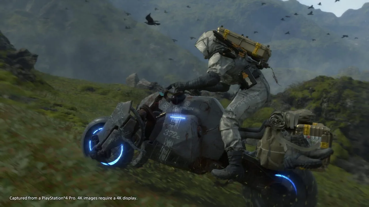 Death Stranding gameplay on PlayStation 4