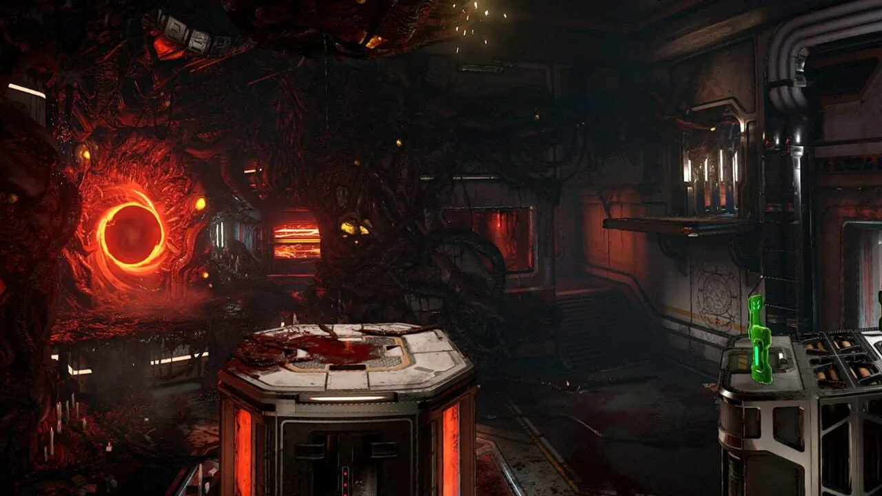 Doom gameplay on PlayStation 4