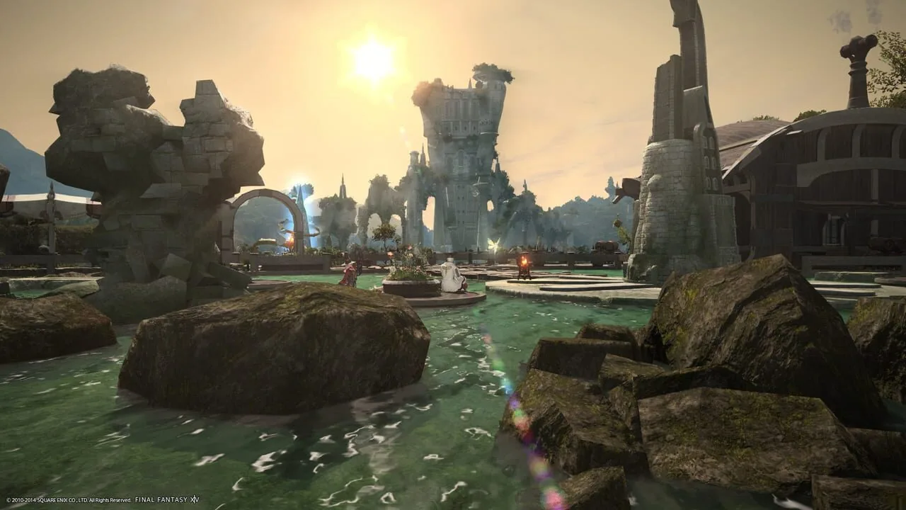 Final Fantasy XIV Online gameplay on PlayStation 4