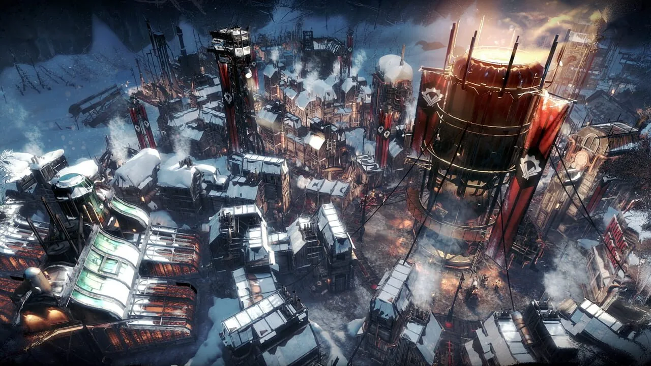 Frostpunk gameplay on PlayStation 4
