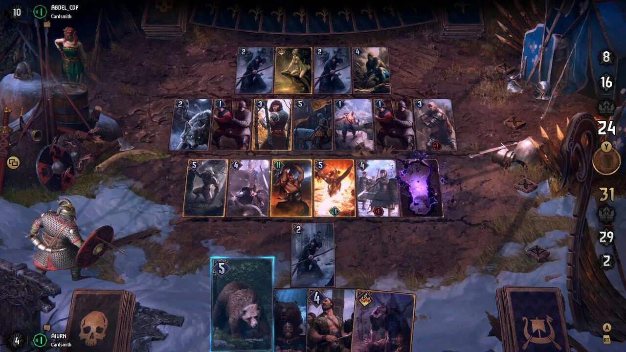 Gwent: The Witcher Card Game gameplay on PlayStation 4