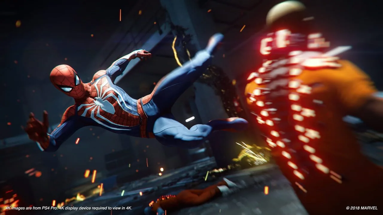 Marvel's Spider-Man gameplay on PlayStation 4