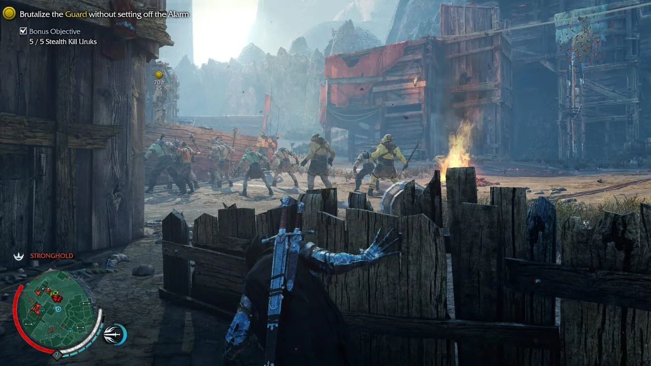 Middle-earth: Shadow of Mordor gameplay on PlayStation 4
