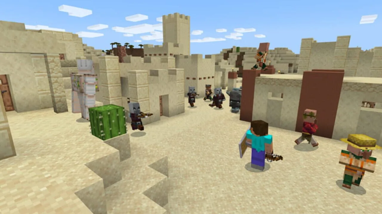 Minecraft gameplay on PlayStation 4