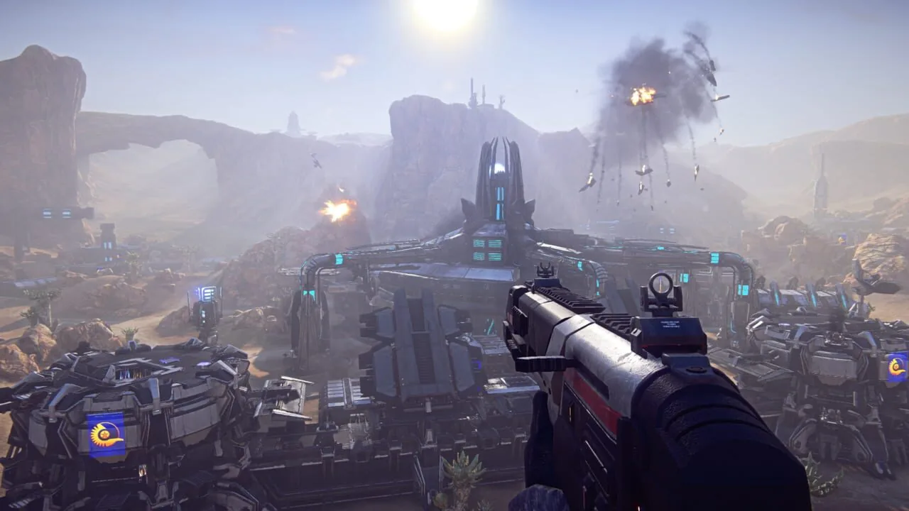 PlanetSide 2 gameplay on PlayStation 4