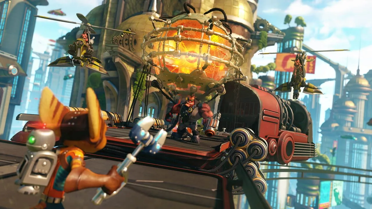Ratchet & Clank gameplay on PlayStation 4