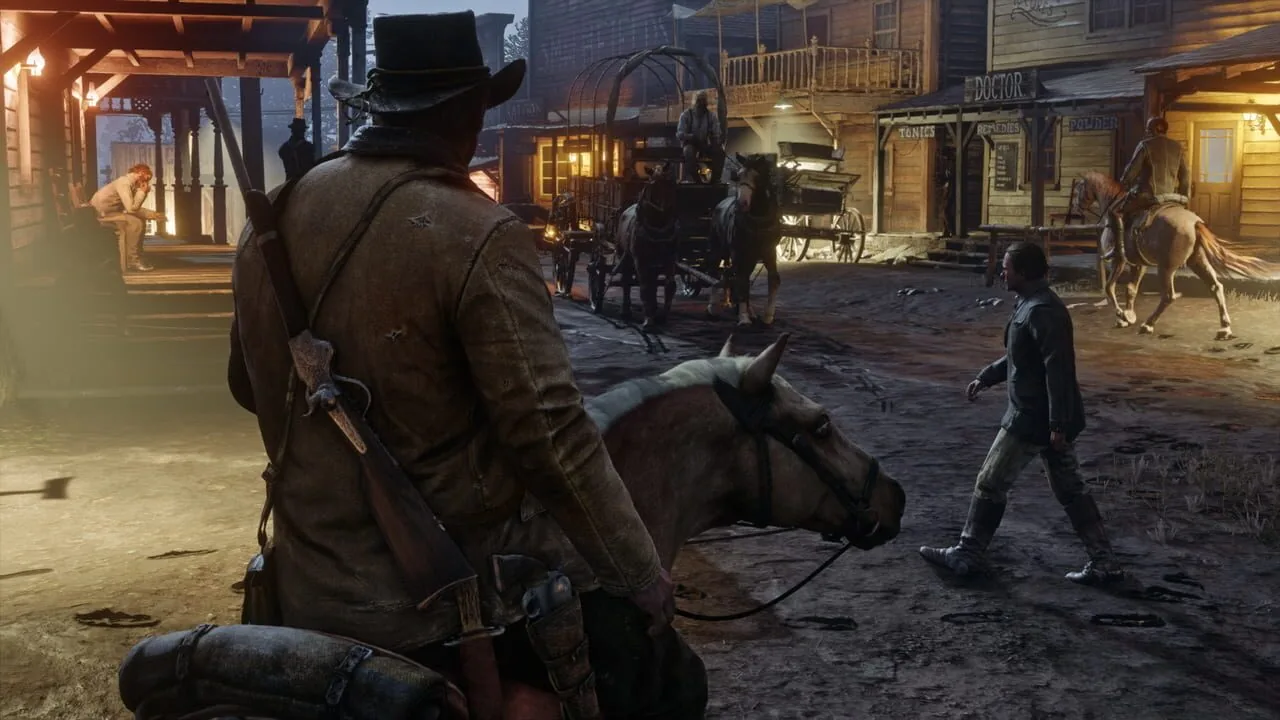 Red Dead Redemption 2 gameplay on PlayStation 4