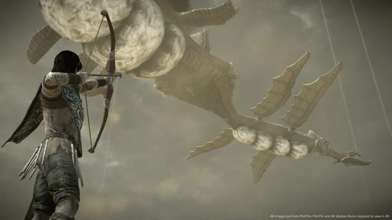 Shadow of the Colossus gameplay on PlayStation 4