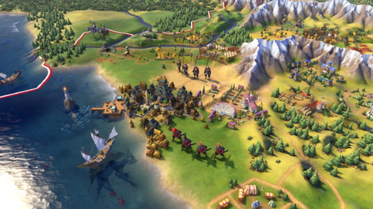 Sid Meier's Civilization VI gameplay on PlayStation 4