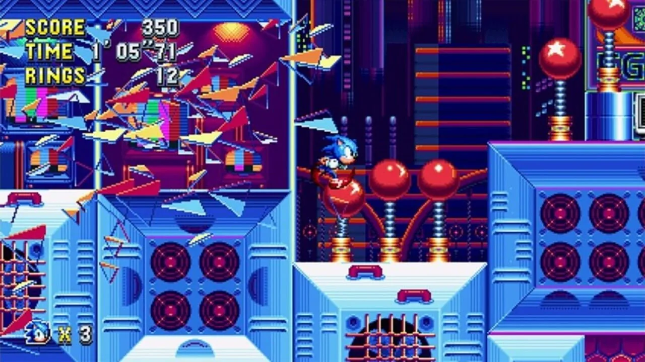 Sonic Mania gameplay on PlayStation 4