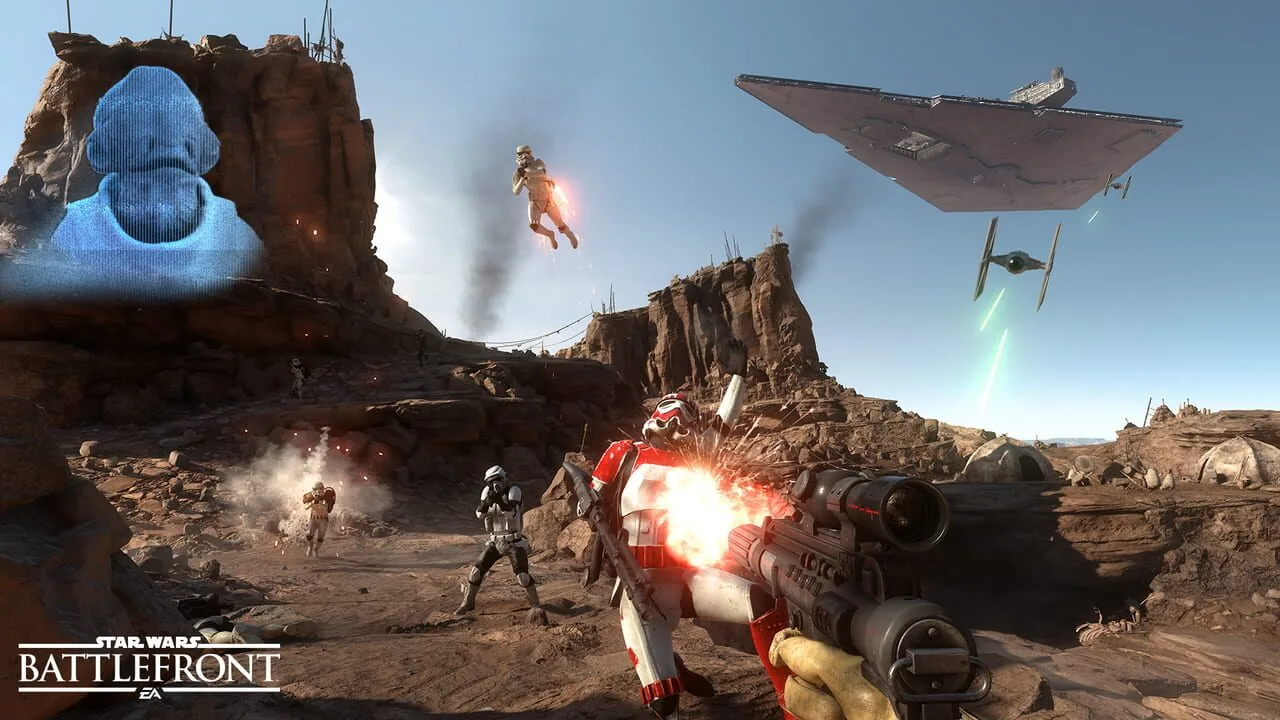 Star Wars Battlefront gameplay on PlayStation 4