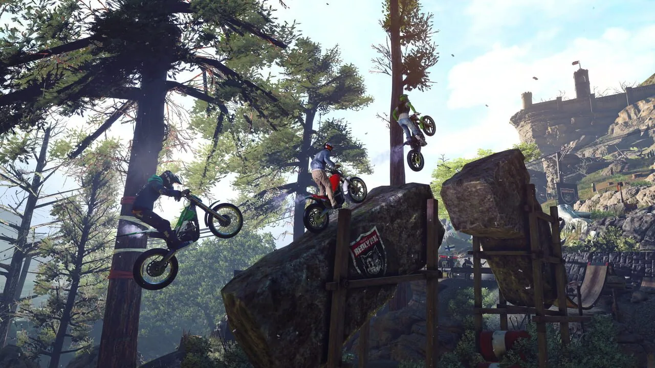 Trials Rising gameplay on PlayStation 4