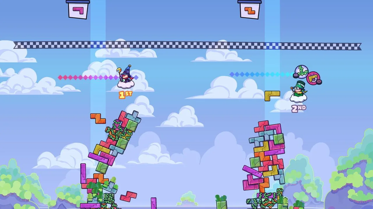 Tricky Towers gameplay on PlayStation 4