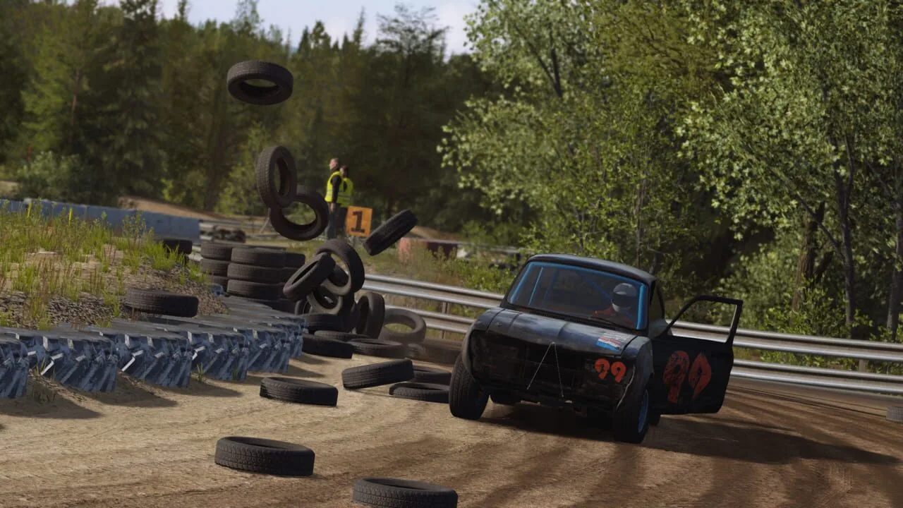 Wreckfest gameplay on PlayStation 4