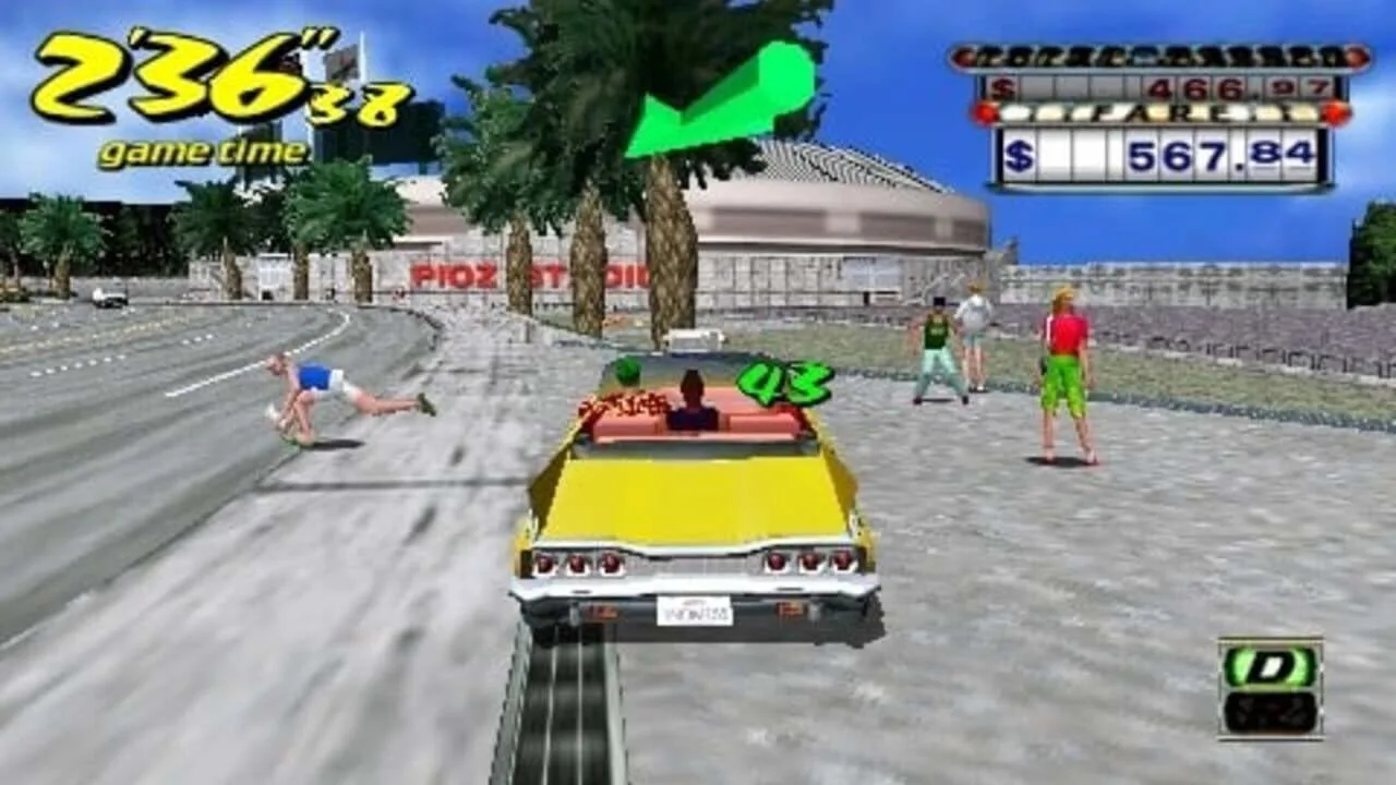 Crazy Taxi: Fare Wars gameplay on PlayStation Portable