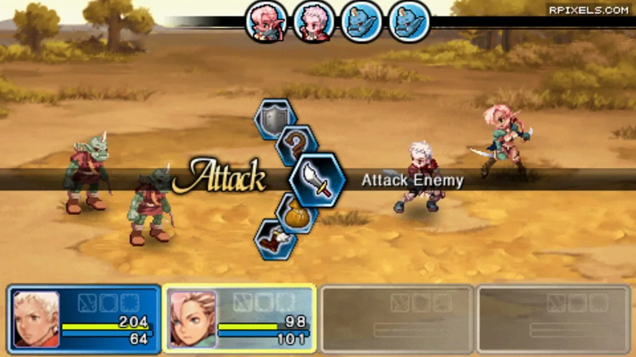 Crimson Gem Saga gameplay on PlayStation Portable