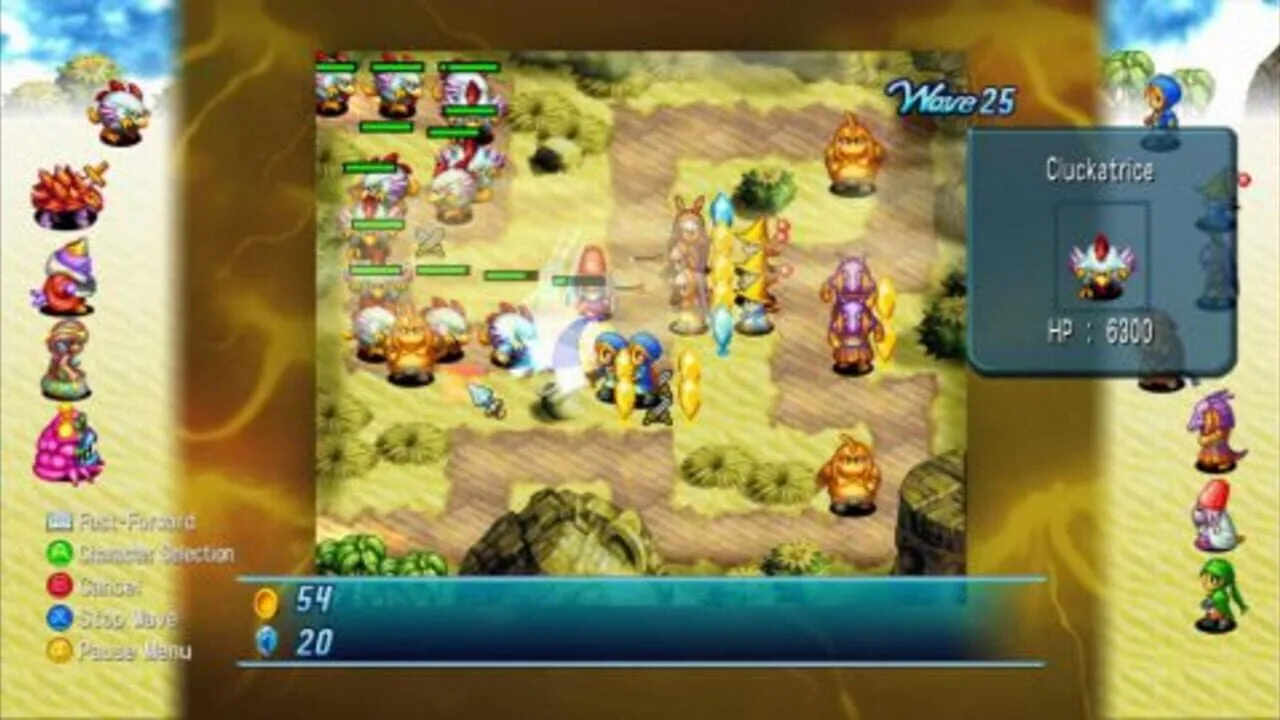 Crystal Defenders gameplay on PlayStation Portable