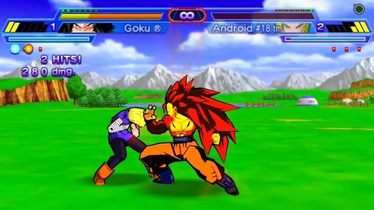 Dragon Ball Z: Shin Budokai - Another Road gameplay on PlayStation Portable