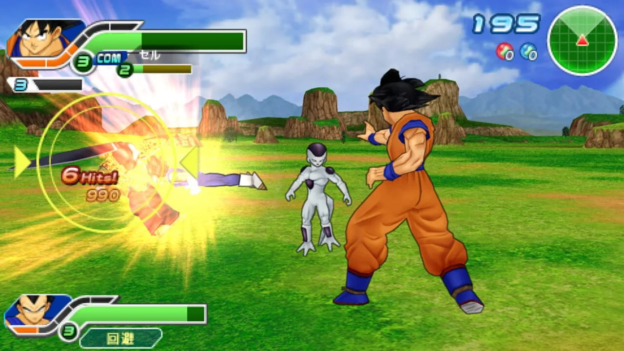Dragon Ball Z: Tenkaichi Tag Team gameplay on PlayStation Portable