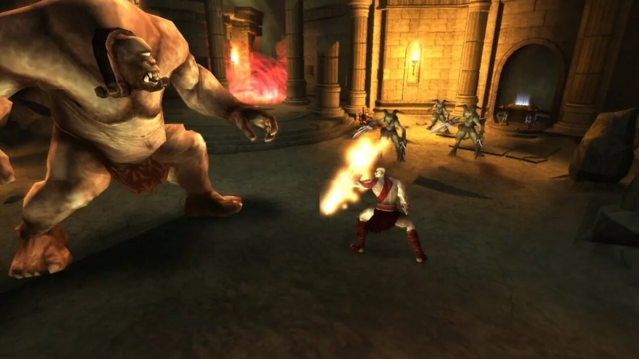 God of War: Chains of Olympus gameplay on PlayStation Portable