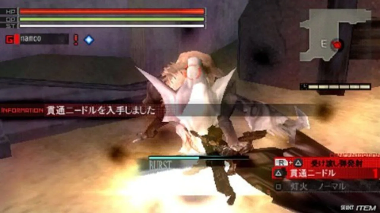Gods Eater Burst gameplay on PlayStation Portable