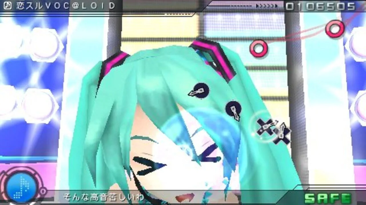 Hatsune Miku: Project Diva gameplay on PlayStation Portable