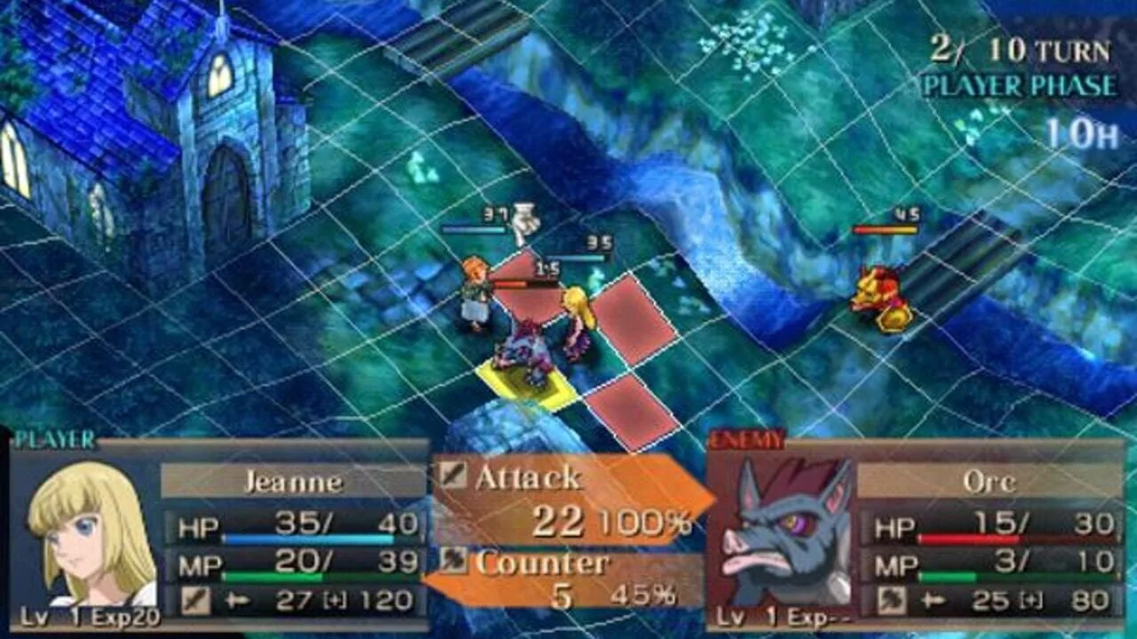 Jeanne d'Arc gameplay on PlayStation Portable