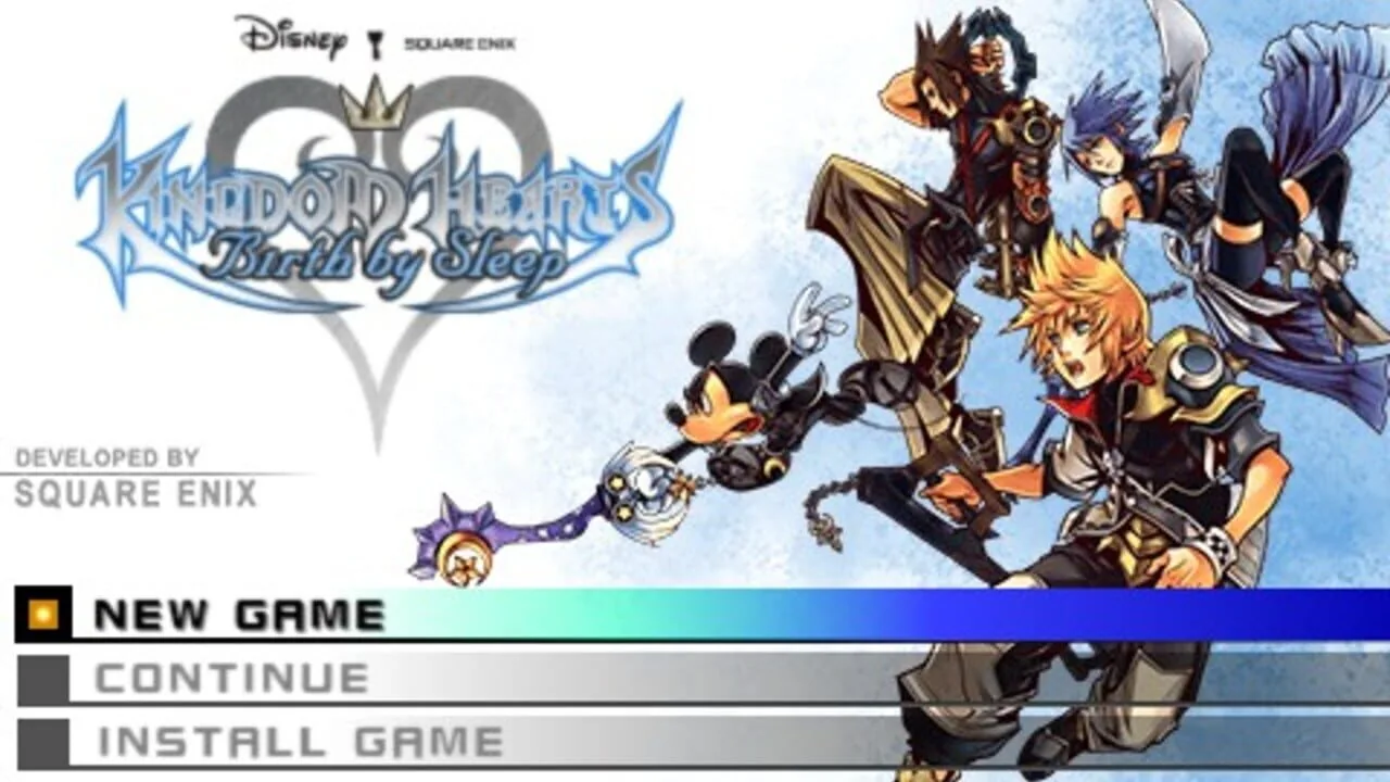 Kingdom Hearts Birth by Sleep gameplay on PlayStation Portable