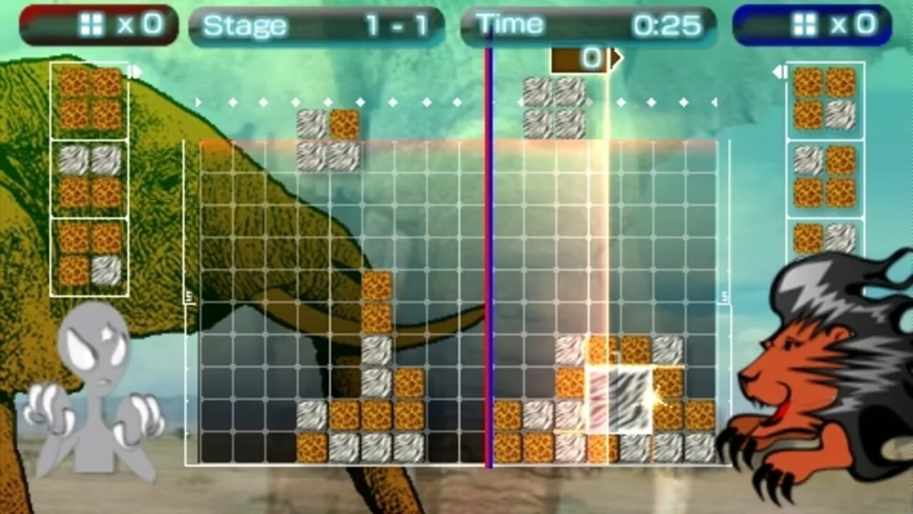 Lumines II gameplay on PlayStation Portable