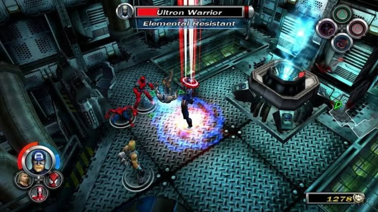 Marvel: Ultimate Alliance gameplay on PlayStation Portable