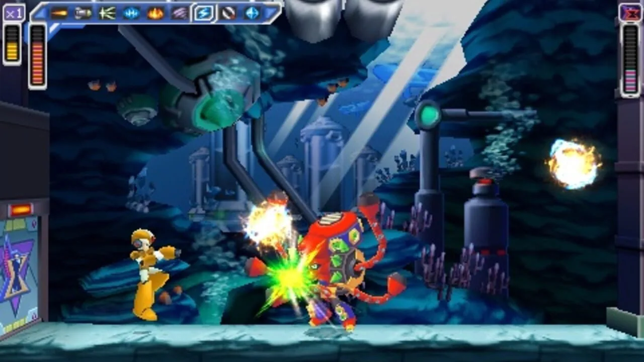 Mega Man: Maverick Hunter X gameplay on PlayStation Portable