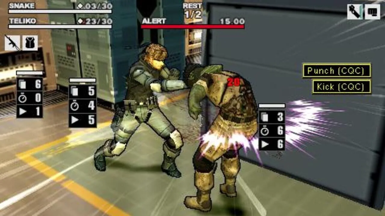 Metal Gear Acid 2 gameplay on PlayStation Portable