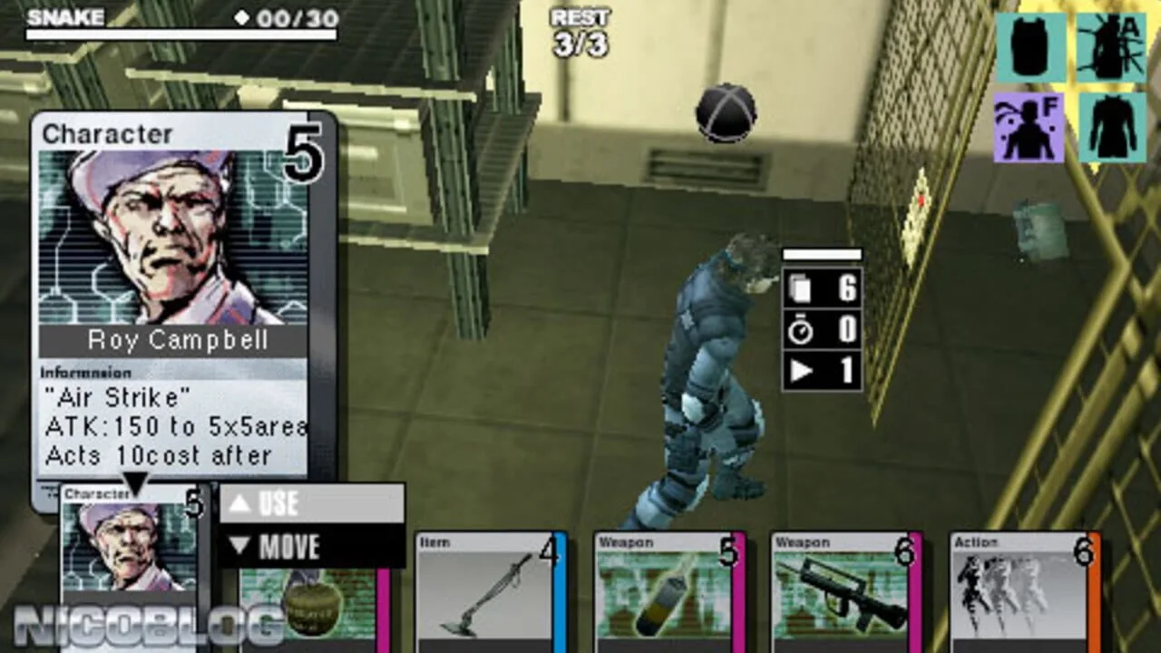 Metal Gear Acid screenshot 1
