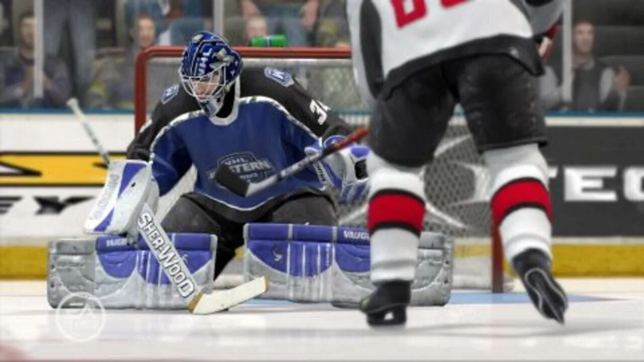 NHL 07 gameplay on PlayStation Portable
